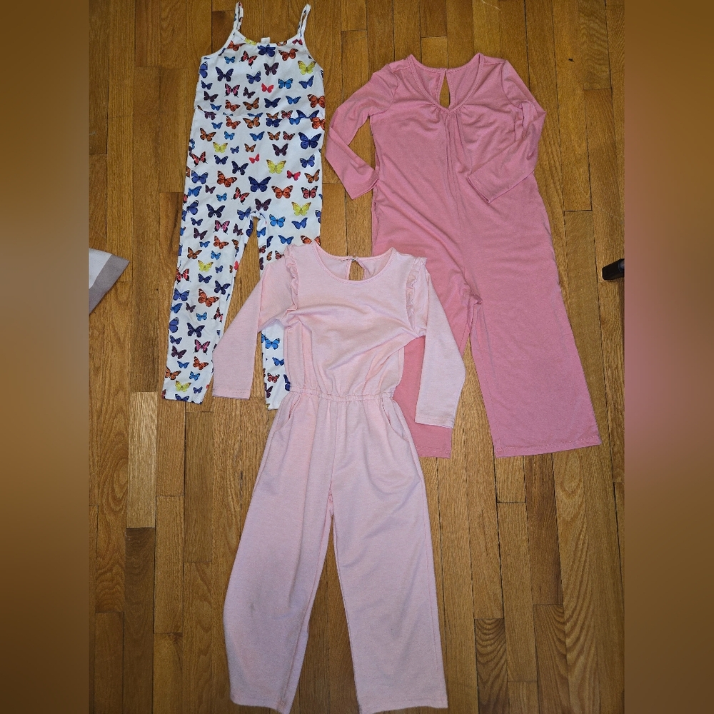 3 Pairs Of Girls Romper Pant Sets